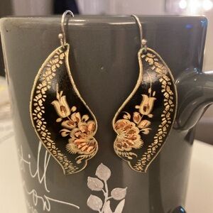 Turkish artisan crafted COPPER earrings..